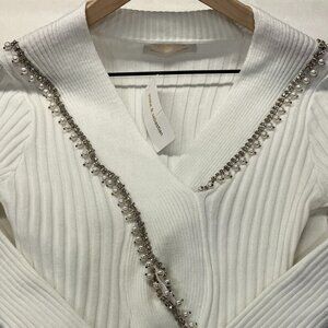 Pearl and Diamond White Sweater Top